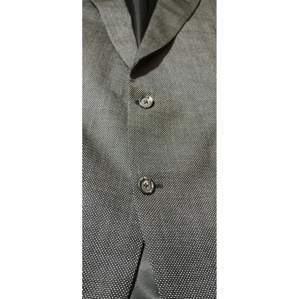 HART SCHAFFNER MARX Men's 39 Gray 100% Wool Tweed Suit‎ Jacket Sport Coat Blazer